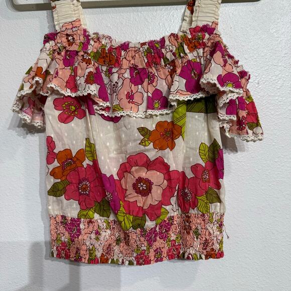 Anthropologie Love the Label Imogene Ruffle Top Sz S - Picture 4 of 12